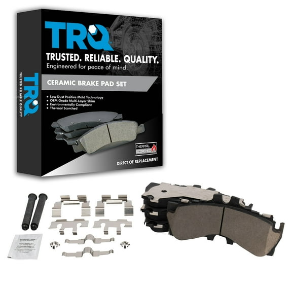 TRQ Front Ceramic Brake Pad Set for Lexus LC500 LC500h LS500 LS500h BFA19008