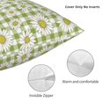 thumbnail image 3 of Pofeuu Daisies Flowers Print Double-sided plush pillowcase Square Throw Pillow Covers Pillows Cover for Living Room Bedroom Sofa Couch Cushion Cover（No pillow core）-18"x18", 3 of 7
