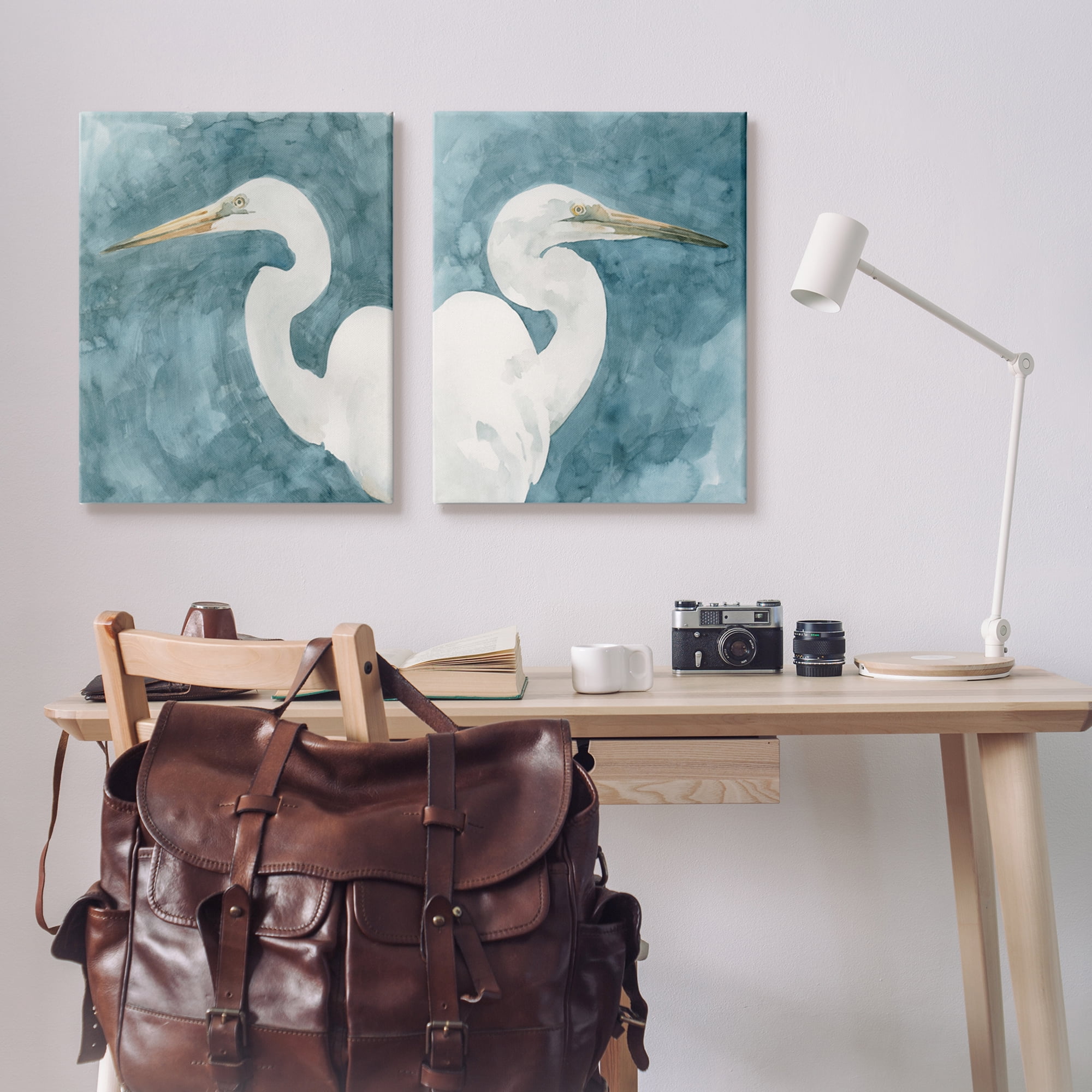 Stupell Indtries Nautical Cranes Bird Portraits Abstract Blue Sky,24 x 30,Design by Emma Caroline&nbsp;