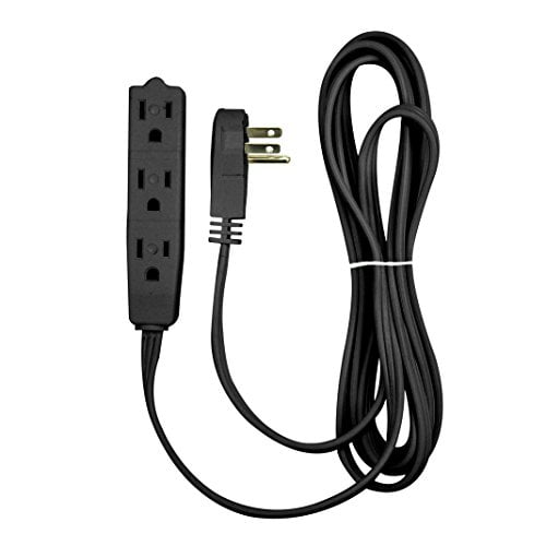 BindMaster 10 Feet Extension Cord/Wire, 3 Prong Grounded, 3 outlets