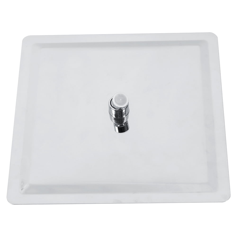 Square Shower Head, Chrome Finish 12" Full Body Coverage Mirror-like Stainless Steel Rain Shower Head High Pressure  For Bathroom