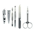 thumbnail image 2 of U Style Silver Glitter 7-Piece Manicure Tool Set with Case, 2 of 4
