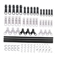 thumbnail image 1 of yuksok 87 Pcs Têtes de Fermeture Éclair en Nylon Remplacement Noir, 1 of 9