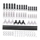 thumbnail image 1 of Kit de reparación de cremalleras universal de 87 piezas, cabezales de cremallera, reemplazo de cremallera, pestillo de cremallera Cremallera negra, 1 of 9