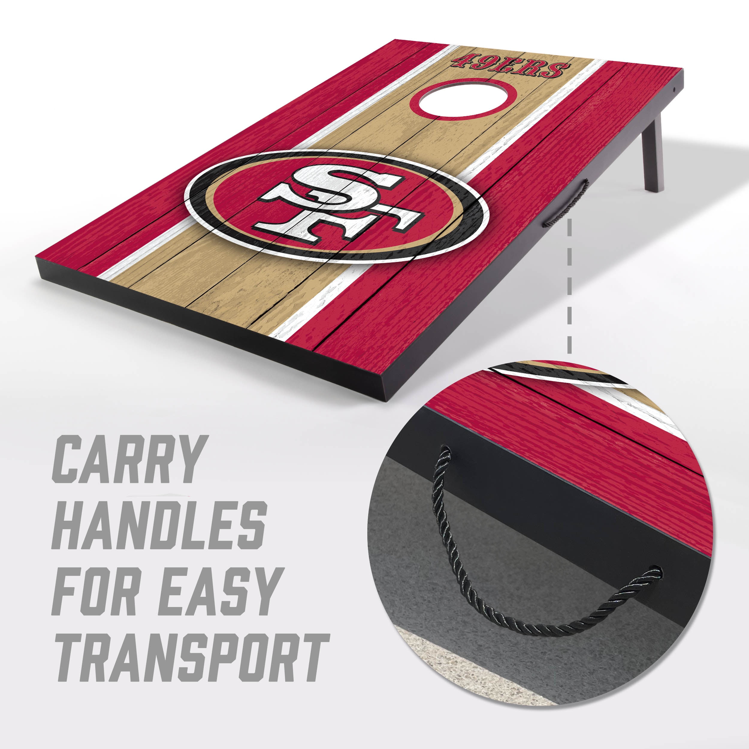 San Francisco 49ers 2x3 MDF Cornhole Game Set