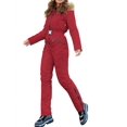 thumbnail image 2 of LANGWYQU Long Sleeved Winter Fashion Hooded Zipper Snowsuit One Piece Jumpsuit, 2 of 5