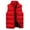 Red, variant on KDFJPTH Men Women Autumn And Winter Fashion Casual Solid Color Zipper Collar Sleeveless Cotton Padded Vest Top Features Winter Wool Mens Coat Puff Jacket