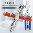 thumbnail image 5 of Fufafayo 2Pcs Ratchet Screwdriver, Multi-angle Universal Screwdriver, Multifunctional Combination Tool, 14 in 1 Screwdriver Set for Home Repair, DIY, Workshop, 5 of 9
