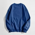 thumbnail image 5 of Women Crew Neck Pullover Womens Sweatshirt Oversized off The Shoulder Women's Letter Printed Casual Long Sleeved Pullover Round Neck Hooded Sweatshirt 1 Xxxl, 5 of 5