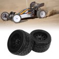 thumbnail image 3 of RC Truck Wheels, Bumpy Texture Strong Cushioning Thickening Black Rubber Plastic RC Car Tires Excellent Grip  for Rough Roads Type A Hub, 3 of 8
