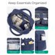 thumbnail image 3 of Bolso de viaje tipo duffel BAGSMART 31 L resistente al agua azul marino, 3 of 8