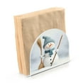thumbnail image 6 of Qxltty Smiling Snowman Acrylic Napkin Holder Set of 1 Transparent Dining Table Kitchen Cafeteria Home Decor 4.1x4.9x1.97in, 6 of 9