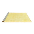 thumbnail image 2 of Ahgly Company Machine Washable Indoor Square Solid Yellow Modern Area Rugs, 6' Square, 2 of 4