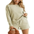 thumbnail image 1 of Matching Sweatshirt and Shorts Set for Women‘s Pajamas, 1 of 9