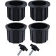 thumbnail image 1 of Juegos (6 piezas), accesorios de soporte de sombrilla para balcón y terraza (negro), 1 of 5