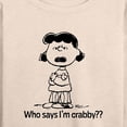 thumbnail image 3 of Peanuts - Who Says I'm Crabby Lucy - Women's Lightweight French Terry Long Sleeve Shirt, 3 of 6