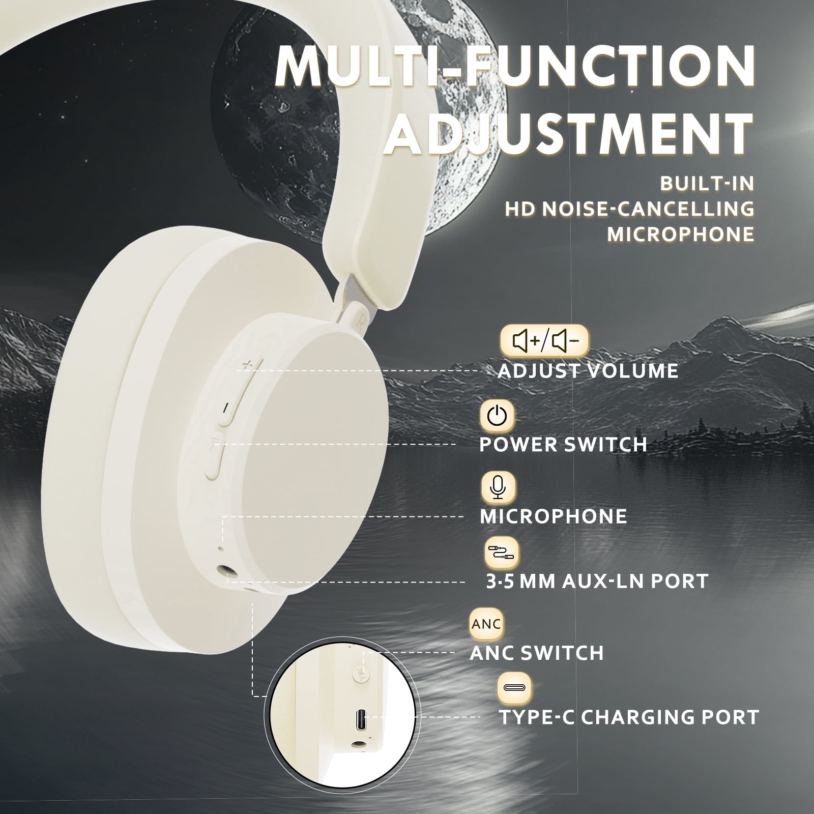 ATTACK SHARK G500 Ultra-Light Dual-Mode Gaming Headset Ultra-Light Dual-Mode Wireless Gaming Headset for PC/PS4/Xbox