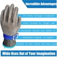 thumbnail image 4 of Guantes de TRABAJO de seguridad JAMW malla de alambre de acero inoxidable resistentes a cortes Sencillez, 4 of 5