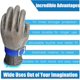 thumbnail image 4 of 1 pieza de guantes resistentes a cortes de alambre de acero inoxidable - Guantes de trabajo de seguridad de carnicero para cortar carne, pesca, alambre de acero inoxidable de grado 5 y anillo de acer JAMW Sencillez, 4 of 5