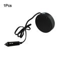 thumbnail image 3 of Car Inverter Converter Adapter12V To 110V Power Outlet Round Black Or White Black 12V To 110V, 3 of 10