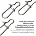 thumbnail image 6 of 100Pcs Durable Swivels Longline Connector Fishhook Accessories Snap Long Line Clip Fishing Buckle Pin Open Eye Clips 0#, 6 of 8