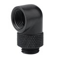 thumbnail image 1 of 90 Degree Elbow Fitting G1/4 Thread Hard Tube Fitting Connector Water Cooling Fittings for Computer Liquid Cooling System black, 1 of 6