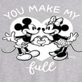 thumbnail image 2 of Disney - Mickey & Friends - Minnie & Mickey - You Make My Heart Full - Men's Jersey Tank Top, 2 of 4