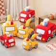 thumbnail image 4 of Excavadora de bomberos suave para niños y niñas, juguetes de peluche, camión de bomberos, almohada, muñeca, decoración del hogar, regalo de cumpleaños, 4 of 4
