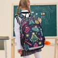 thumbnail image 7 of FORMRS Unisex School Backpack 17" Student Travel Bag with Laptop Compartment, Neon Christmas, 7 of 7