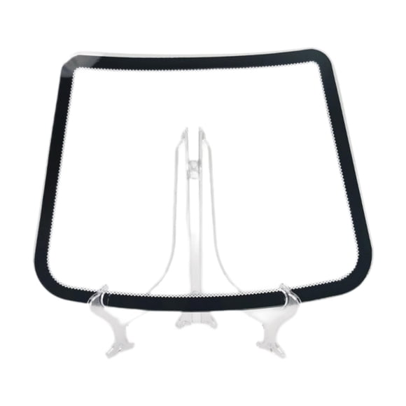 Parabrisas de coche de vidrio templado para salones de belleza, bordes pulidos, portátil. Frente