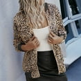 thumbnail image 2 of DHFJKG Jackets For Women Leopard Long Sleeve Zipper Jacket Lightweight Casual Daily Wear Soft Outerwear, 2 of 7