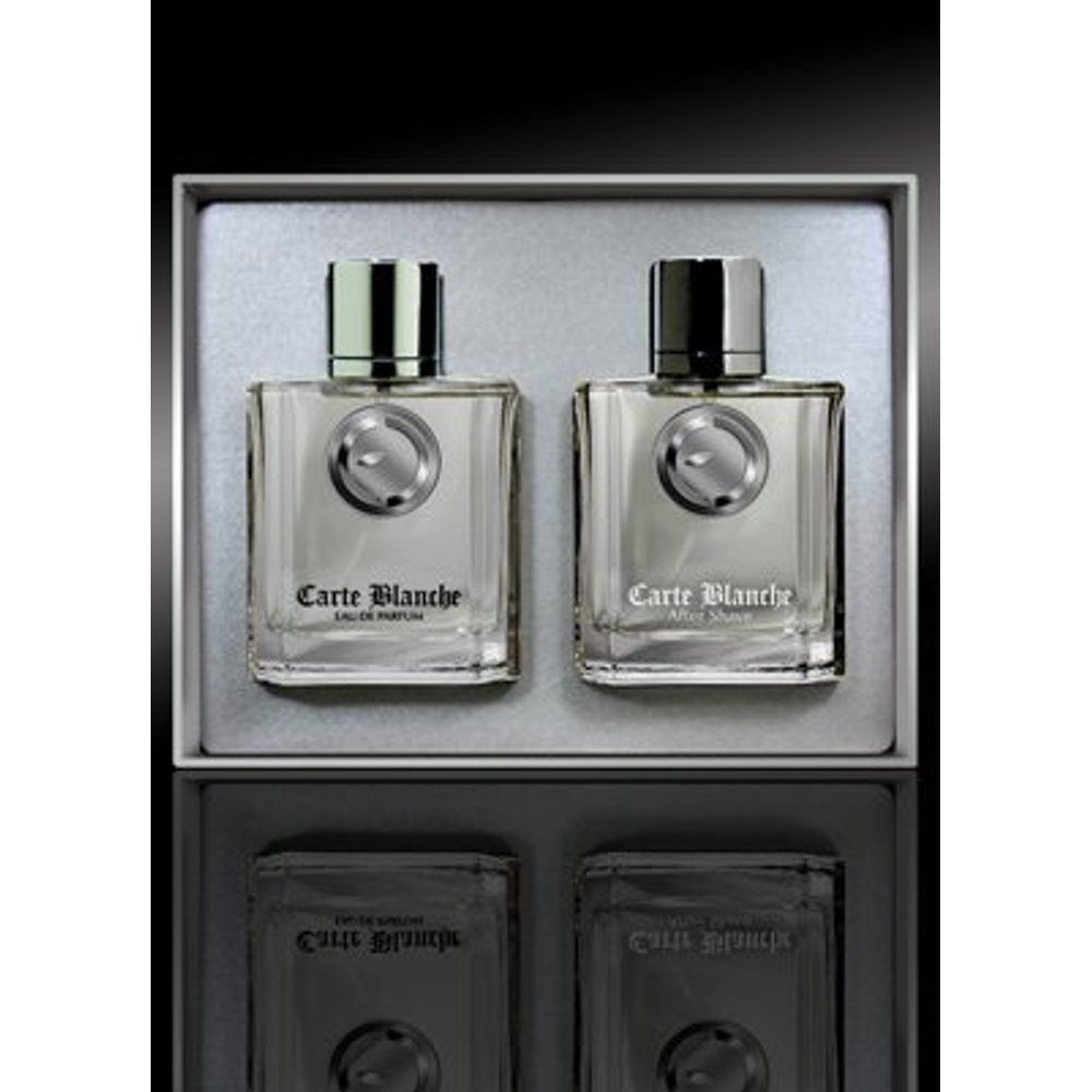 CARTE BLANCHE Men Gift Set Eau de Perfume 3.4oz Spray + 3.4oz