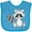 Turquoise, variant on Inktastic Cute Woodland Animal Raccoon Boys or Girls Baby Bib