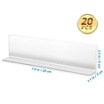 thumbnail image 2 of ORDDIART Transparent Shelf Dividers 20Set Plastic for Retail Store Supermarket Shelves Stable Standing, 2 of 8