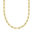thumbnail image 5 of Ross-Simons Italian 18kt Gold Over Sterling Paper Clip Link Necklace, Women's, Adult, 5 of 8