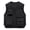Black, variant on Men Utility Fishing Vest Lightweight Outdoor Zip Up Travel Work Cargo Jacket with Multi Pockets Mesh Breathable