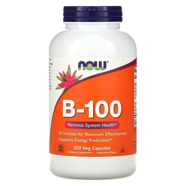 NOW FOODS VITAMINA B-100, 250 VCAPS
