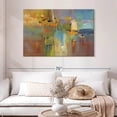 thumbnail image 2 of Elephant Stock Atypical Reflections Wall Art - Horizontal Canvas Wall Art - Living Room Wall Decor - Abstract Canvas - Brown And Orange Decor By Victoria Jackson - 48" x 32", 2 of 8