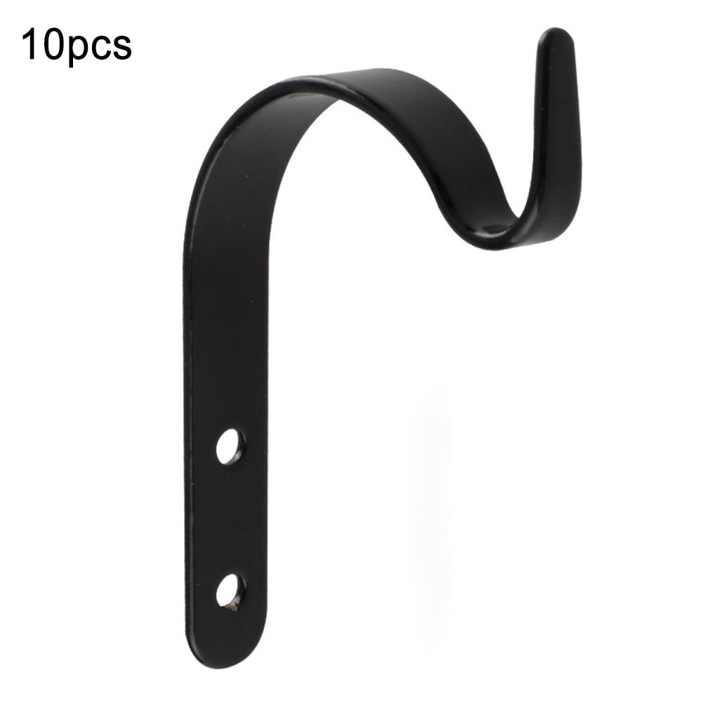 4pcs/set Metal Hanging Bracket Wall Hooks J-shape Coat Hanger Hook H1R8 