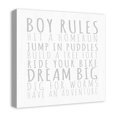 thumbnail image 2 of Creative Products Boy Rules Gray 20x20 Canvas Wall Art, 2 of 5