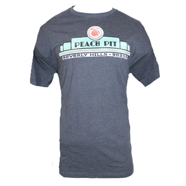 Beverly Hills Mens T Shirt Peach Pit Distressed Style Logo Walmart Com