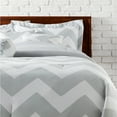 thumbnail image 5 of 3 Piece Chevron Duvet Cover & Sham Covers Set Taupe - King - 3 Piece, 5 of 5