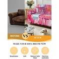 thumbnail image 5 of Happy Birthday Couch Cover for 2 Cushion Couch, Pink Balloons Bows Polka Dot Cakes Washable Love Seat Sofa Covers Slipcover, Throw Sofa Covers for Pets, Furniture Protector 71"x102", 5 of 9