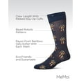 thumbnail image 3 of MeMoi Robot Overlords Bamboo Blend Cartoon Men's Socks - Mens - Male, 10-13, Navy Blazer, 3 of 10