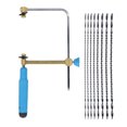 thumbnail image 2 of Hand Bow Saw Set, 100mm Saw Frame Kit Metal Structure  for Wood Plastic Acrylic Sheet, 2 of 7