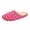 /c48Red124, variant on Huowey Women Slippers For Home Fuzzy Striped Knit Upper Cozy Slippers Closed Toe Soft Sole Winter House Shoes,Pink,Size 9