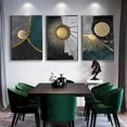 thumbnail image 4 of Cuadro de mármol con textura de madera, pintura abstracta en lienzo de oro, negro y verde, arte de pared, carteles y grabados vintage de lujo para la decoración del hogar, 4 of 5