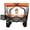 Orange, variant on 2-in-1 Multifunctional Folding Wagon Cart with All-Terrain Wheels, Convertible Beach Chair, 650lb Capacity for Shopping Camping Sports Garden, Black Heavy Duty Utility Cart