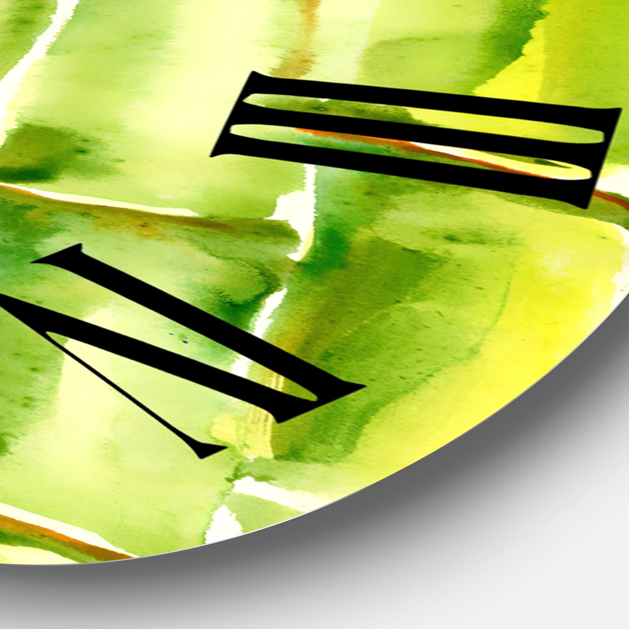 Designart 'Bamboo Branches In The Forest Vi' Tropical Wall Clock