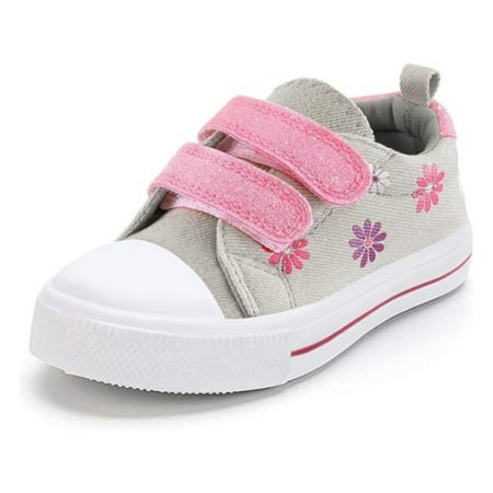 

Bocca Kid s Walking Sneakers Gary Flower Girls Canvas Shoes Size 10